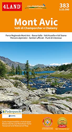 Mont Avic. Valli Di Champorcher E Chalamy 1:25.000