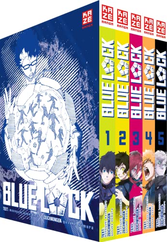 Blue Lock - Band 1-5 Im Sammelschuber, Language German