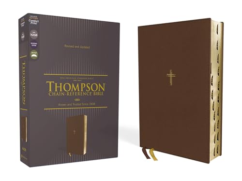 Holy Bible: New American Standard, Brown, Leathersoft, Thompson Chain-Reference, Red Letter, Comfort Print
