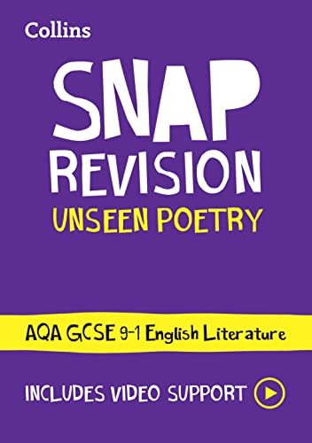 Aqa Unseen Poetry Anthology Revision Guide: Ideal For The 2024 And 2025 Exams: Ideal For The 2025 And 2026 Exams
