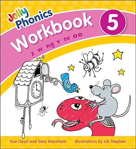 Jolly Phonics Workbook 5: In Precursive Letters (British English Edition)