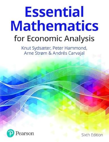 Essential Mathematics For Economic Analysis