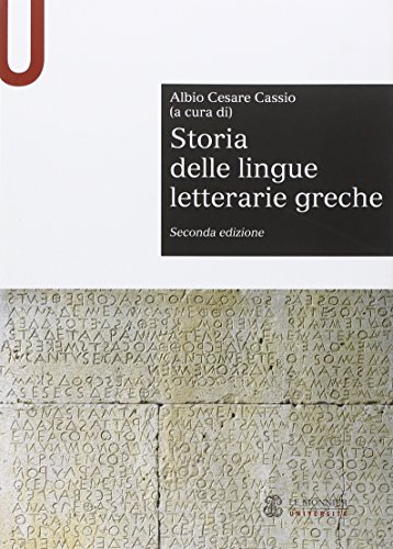 Storia Delle Lingue Letterarie Greche