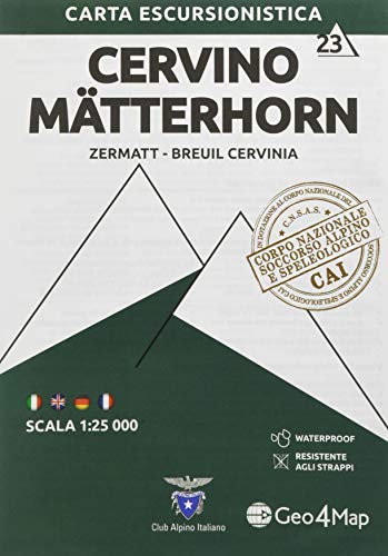 Carta Escursionistica Cervino-Matterhorn (Zermatt, Cervinia)