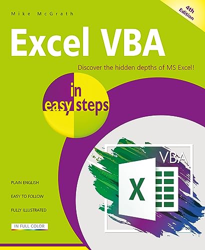 Excel Vba In Easy Steps: Illustrated Using Excel In Microsoft 365