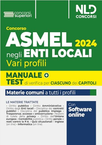Manuale Concorso Asmel Con Teoria E Quiz 2024