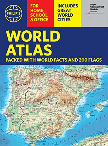 Philip'S Rgs World Atlas (A4): With Global Cities, Facts And Flags