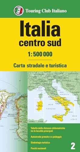 Italia Centro Sud 1:500.000. Carta Stradale E Turistica: 2