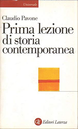 Prima Lezione Di Storia Contemporanea