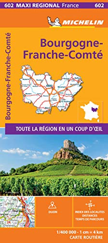 Bourgogne-Franche-Comté 1:400.000: Map