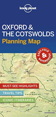 Lonely Planet Oxford & The Cotswolds Planning Map [Lingua Inglese]