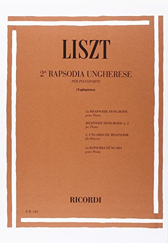 19 Rapsodie Ungheresi: N. 2 In Do Diesis Min.