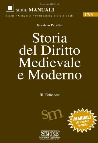 Storia Del Diritto Medievale E Moderno