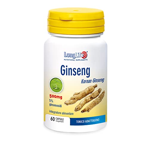 Longlife Ginseng 5% Integratore Energetico 60 Capsule