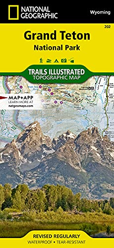 National Geographic Trails Illustrated Map Grand Teton National Park: Wyoming, Usa [Lingua Inglese]