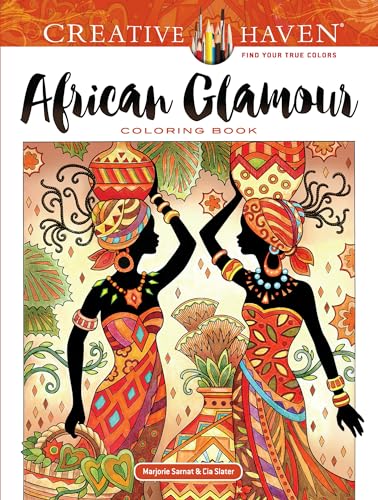 African Glamour Coloring Book