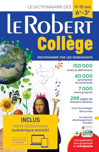 Le Robert Collège: Avec 1 Carte Numérique