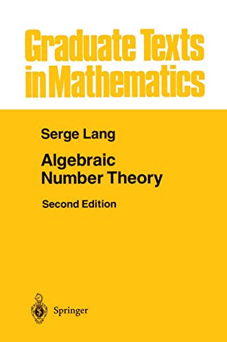 Algebraic Number Theory: 110