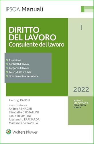 Diritto Del Lavoro. Consulente Del Lavoro