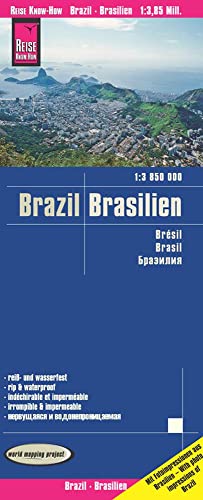 Brazil: (World Mapping Project) (Brazil (1:3,850,000)): Reiß- Und Wasserfest (World Mapping Project)