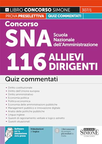 Concorso Sna Scuola Nazione Dell'Amministrazione 116 Allievi Dirigenti - Quiz Commentati