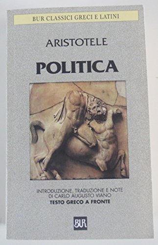 Politica. Testo Greco A Fronte
