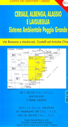 Sv 4 Savona, Ceriale, Albenga, Alassio, Laigueglia 1:25.000