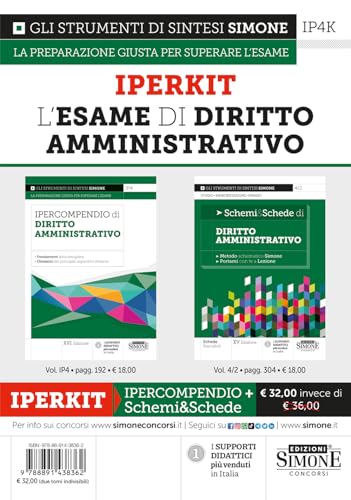 Iperkit L’Esame Di Diritto Amministrativo – Ipercompendio Di Diritto Amministrativo + Schemi & Schede Di Diritto Amministrativo