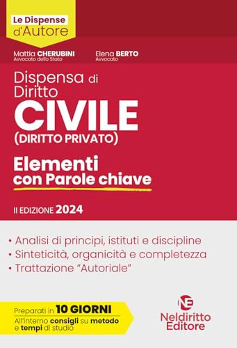 Dispensa Di Diritto Civile (Diritto Privato). Elementi Con Parole Chiave