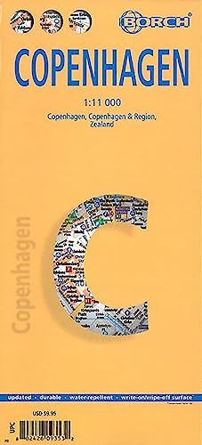 Copenhagen, Copenhagen, Kopenhagen. Map 1: 11 000. Ediz. Multilingue: Copenhagen, Copenhagen & Region, Zealand. Public Transportation