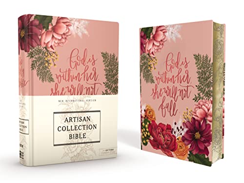 Niv Journal The Word Bible: New International Version, Artisan Collection Bible, Pink Floral, Designed Edges Under Gilding, Red Letter Edition, Comfor