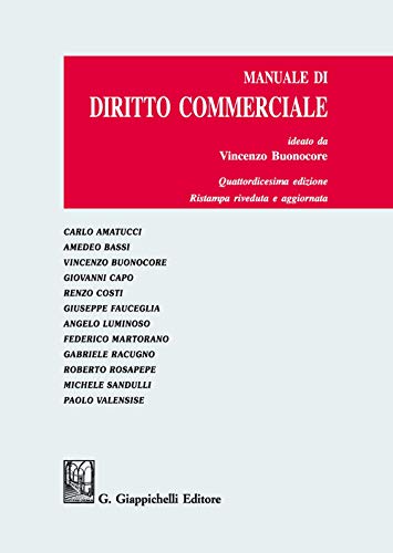 Manuale Di Diritto Commerciale