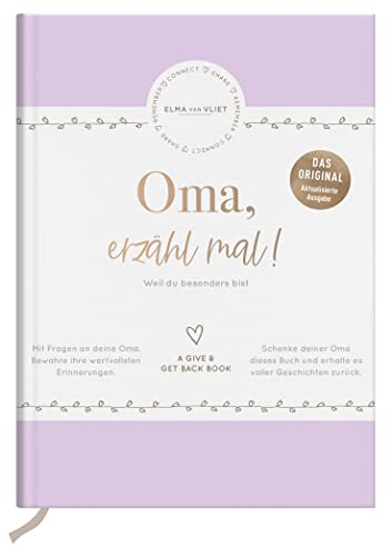 Oma, Erzähl Mal! | Elma Van Vliet: Weil Du Besonders Bist | Erinnerungsbuch Für Deine Oma | Ein Persönliches Geschenk Zum Geburtstag Oder Weihachten