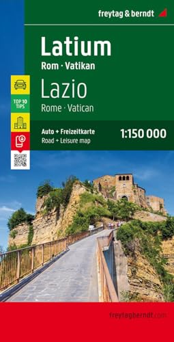 Lazio. Roma-Vaticano 1:150.000: Toeristische Wegenkaart 1:150 000: 0626