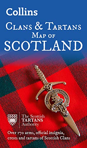Collins Scotland Clans And Tartans Map: Over 170 Arms, Official Insignia, Crests And Tartans Of Scottish Clans