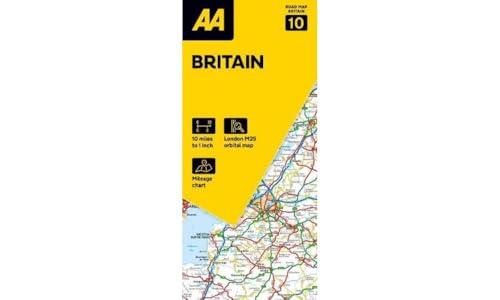 Road Map Britain (Aa Road Map Series 10) (Aa Road Map Britain) Map - Folded Map. 3 Miles To 1 Inch.: 1:200000
