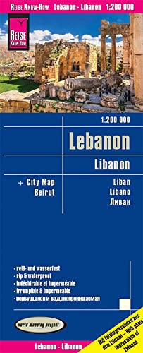 Reise Know-How Landkarte Libanon / Lebanon (1:200.000): World Mapping Project
