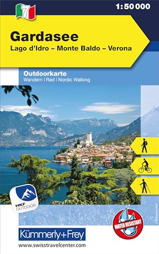 Lago Di Garda, Lago D'Idro, Monte Baldo, Verona 1:50.000. Carta Escursionistica: Lago D'Idro-Monte Baldeo-Verona. Wanderwege, Radwanderwege, Nordic Wa