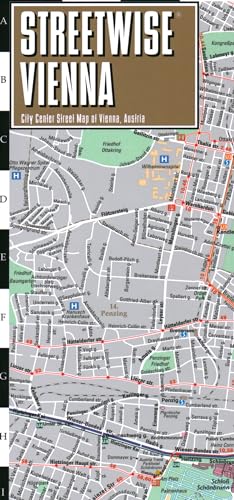 Streetwise Vienna Map: City Center Street Map Of Vienna, Austria