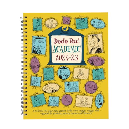 The Dodo Pad Academic 2024-2025 Mid Year Desk Diary, Academic Year, Week To View: A Mid-Year Diary-Doodle-Memo-Engagement-Calendar-Organiser-Planner F