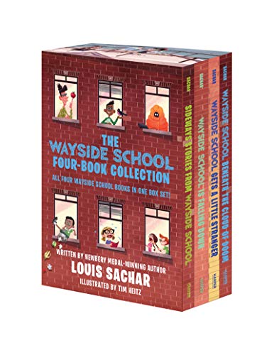 The Wayside School Four-Book Collection: Sideways Stories From Wayside School / Wayside School Is Falling Down / Wayside School Gets A Little Stranger