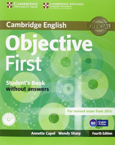 Objective First Student'S Book Without Answers With Cd-Rom [Lingua Inglese]