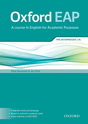 Oxford Eap: Pre-Intermediate/B1: Student'S Book And Dvd-Rom Pack