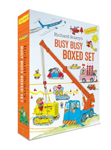 Richard Scarry'S Busy Busy Boxed Set: Busy Busy Airport; Busy Busy Cars And Trucks; Busy Busy Construction Site; Busy Busy Farm