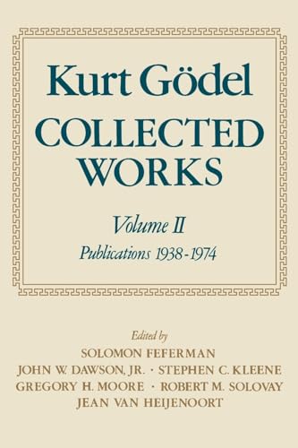 Collected Works (Volume Ii): Publications 1938-1974