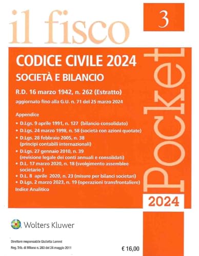 Codice Civile 2024 Società E Bilancio