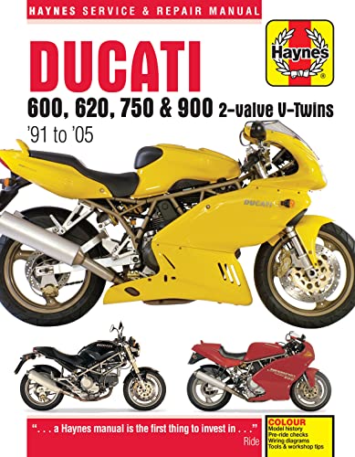 Haynes Ducati 600, 620, 750 & 900 2-Valve V-Twins '91 To '05 Service And Repair Manual