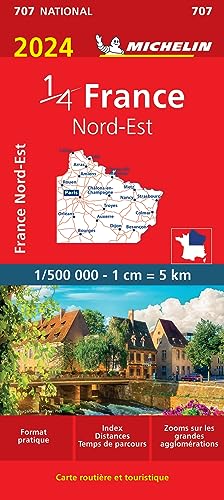 France Nord-Est 1:500.000: Straßen- Und Tourismuskarte 1:500.000: 707