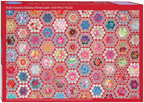 Kaffe Fassett'S Fabulous Florals Quilt Jigsaw Puzzle For Adults: 1000 Pieces
