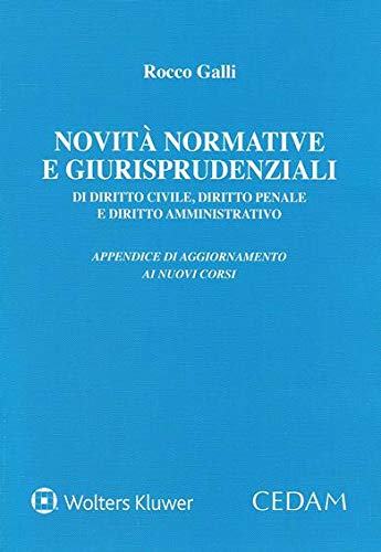 Novità Normative E Giurisprudenziali Appendice Di Aggiornamento